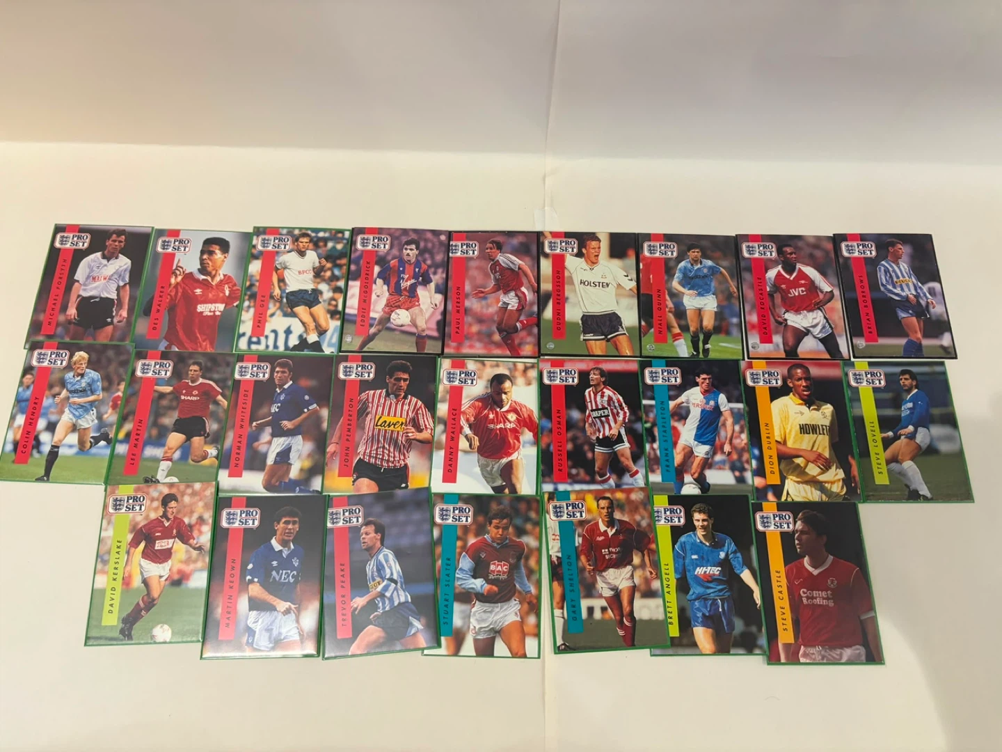 Pro Set soccer card lot