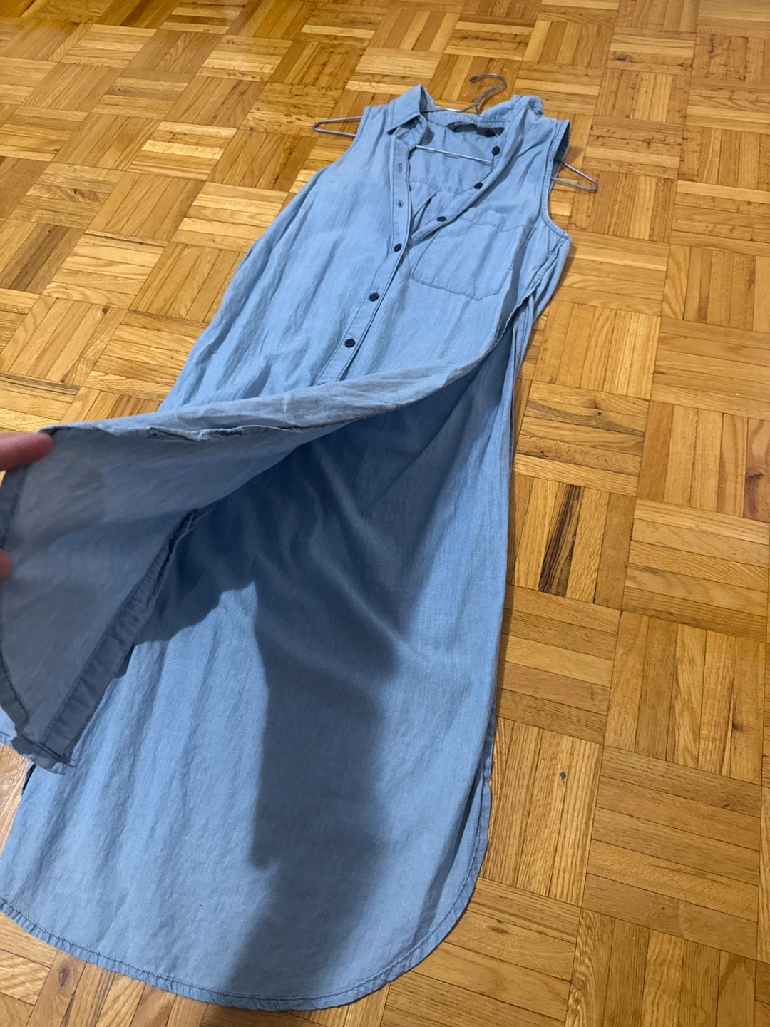 Bershka Denim Sleeveless Maxi Dress - photo 2