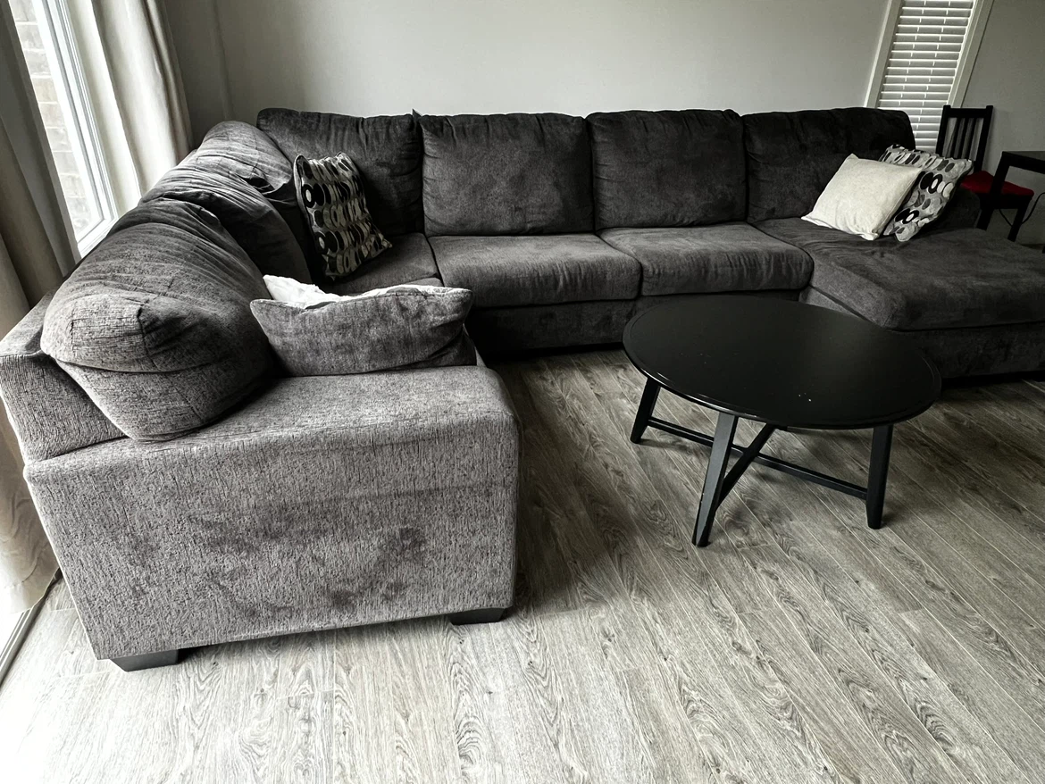 Dark Grey Sectional Sofa - photo 3