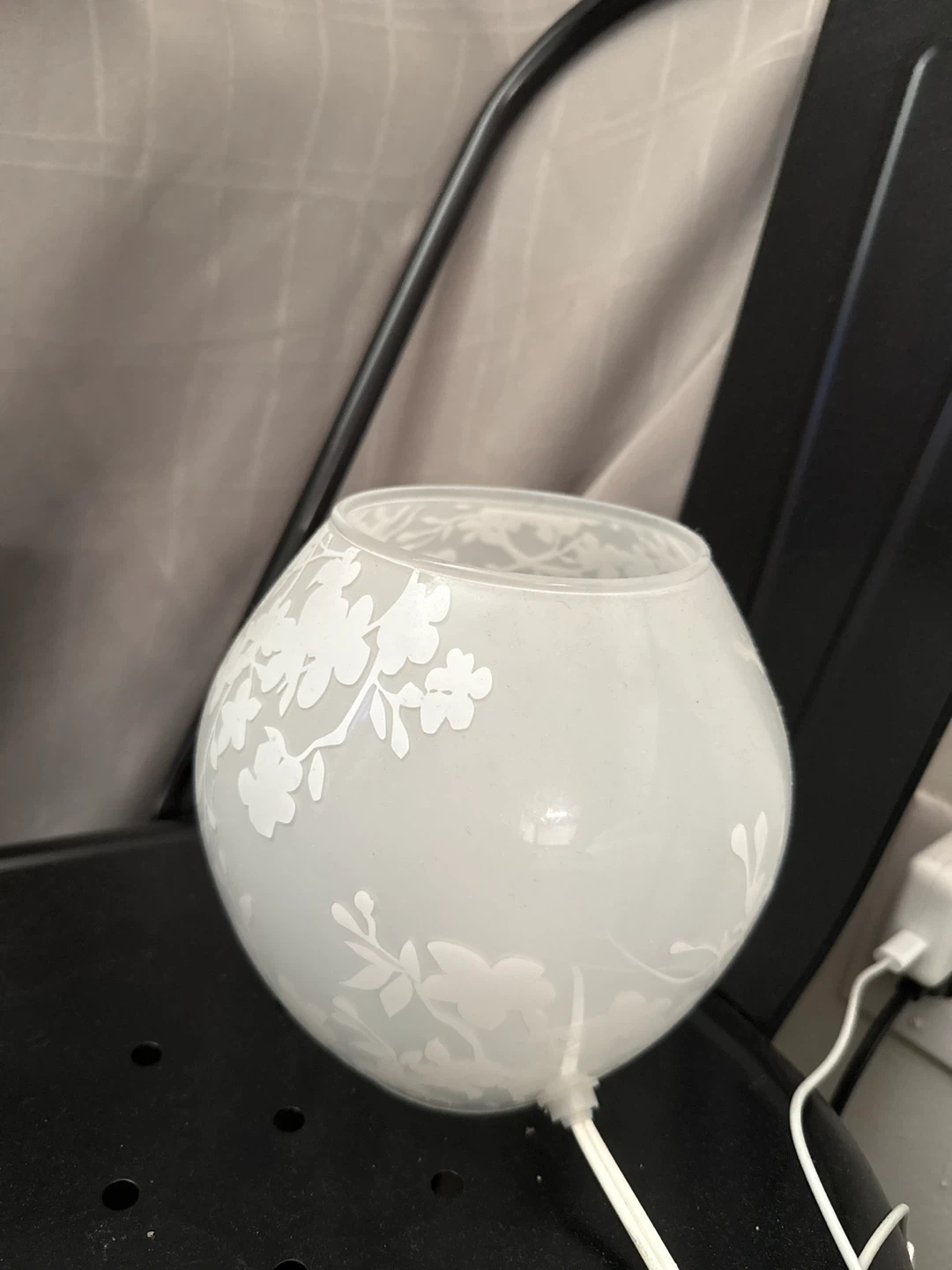 IKEA table lamp white frosted