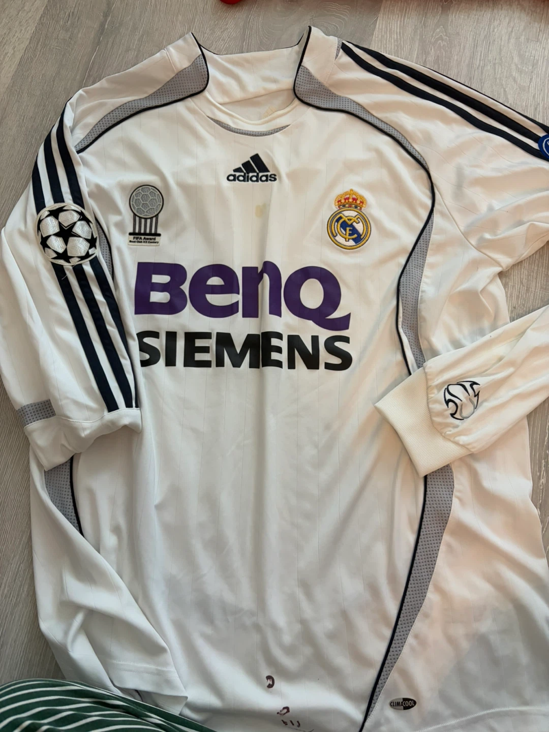 Adidas Real Madrid Long Sleeve Jersey BenQ Siemens