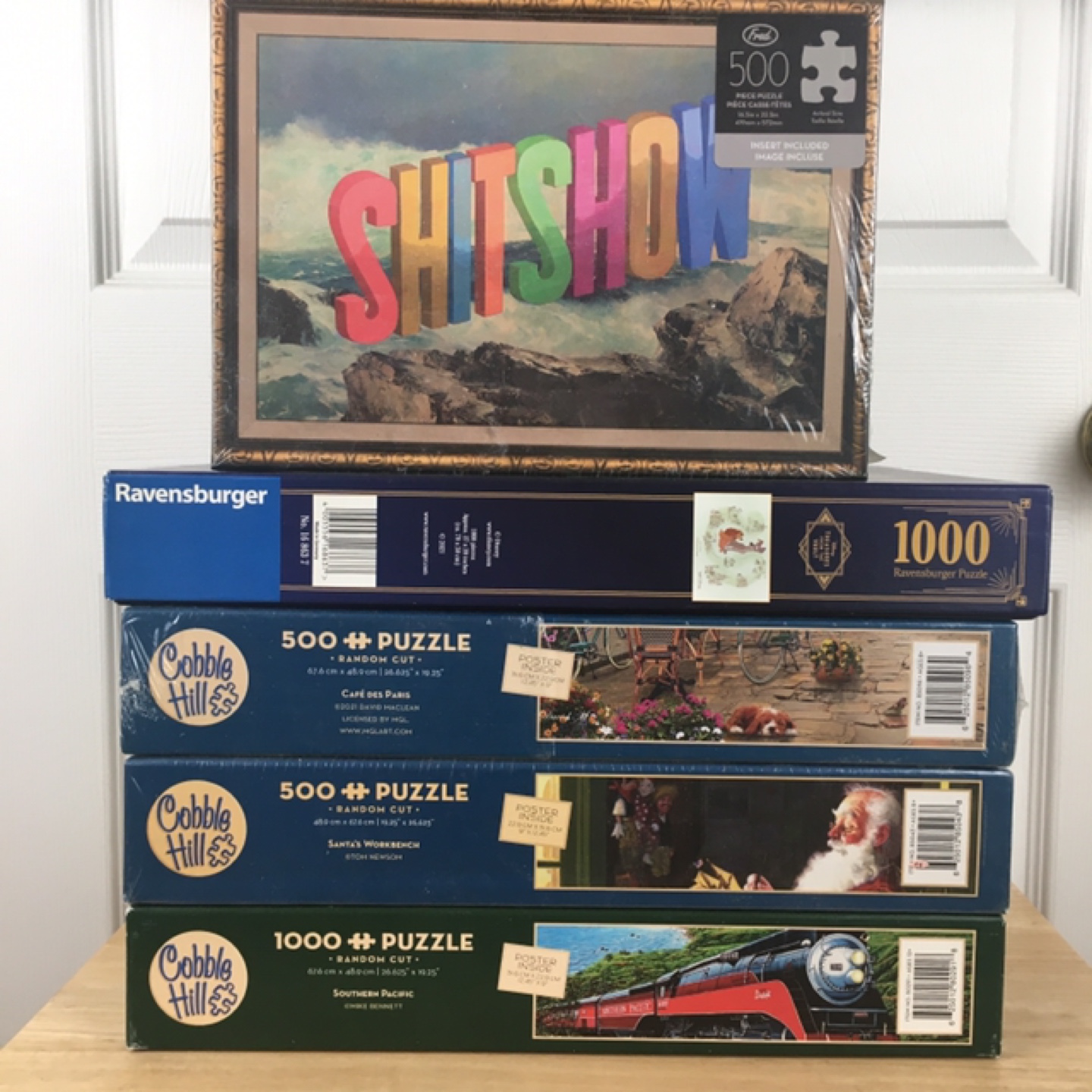Five new sealed puzzles