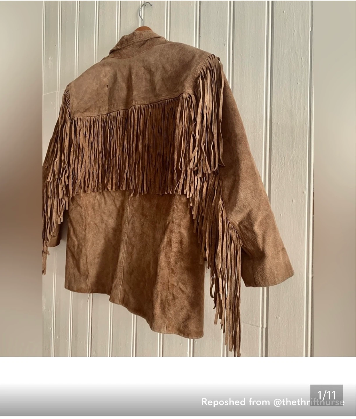 ADA Suede Fringe Blazer