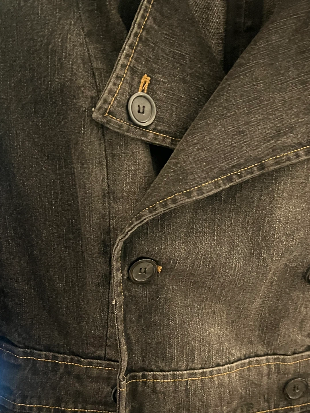 U2Women Denim Double-Breasted Jacket