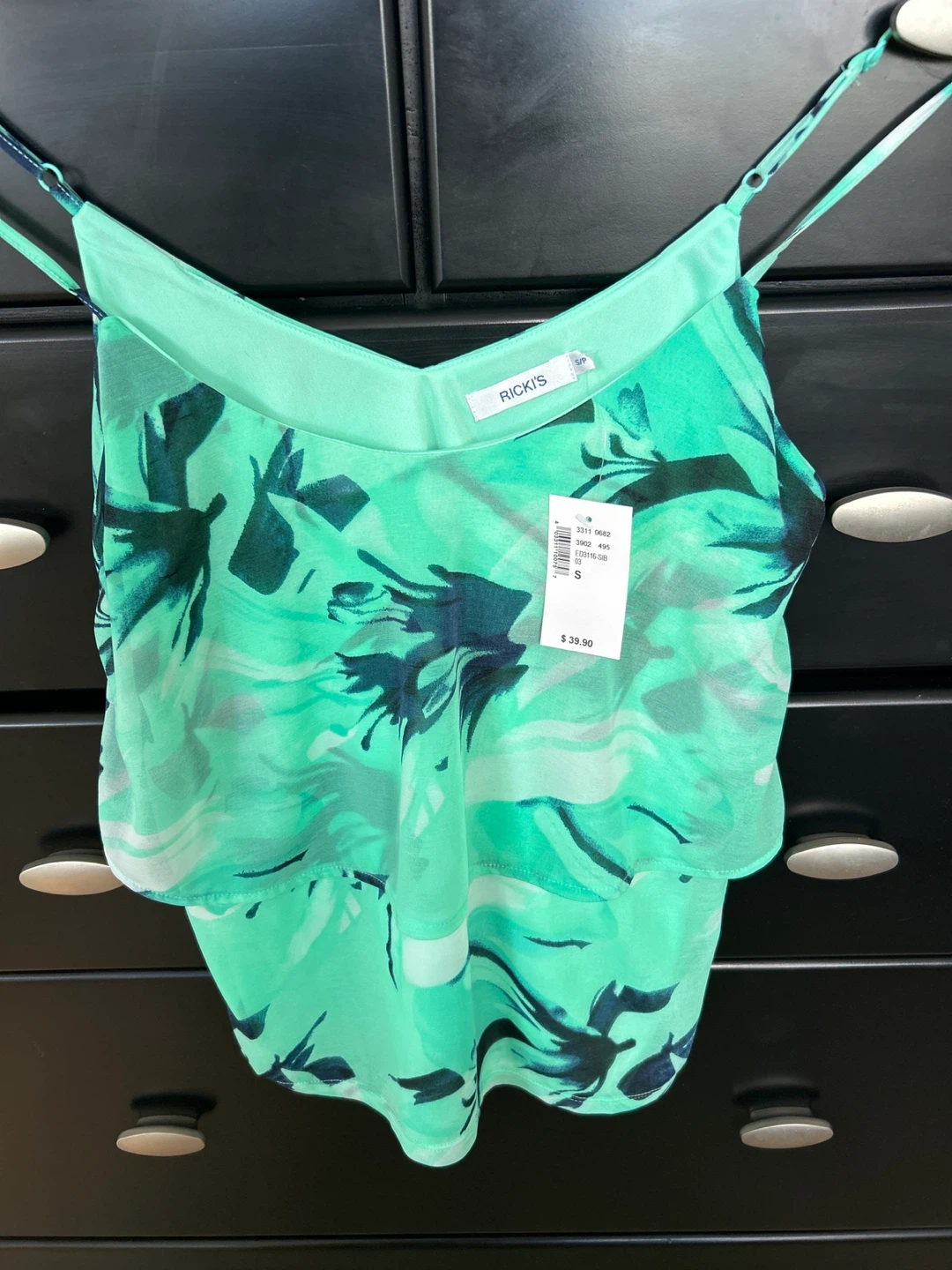 Rickis Green Floral Camisole - Size S - photo 2