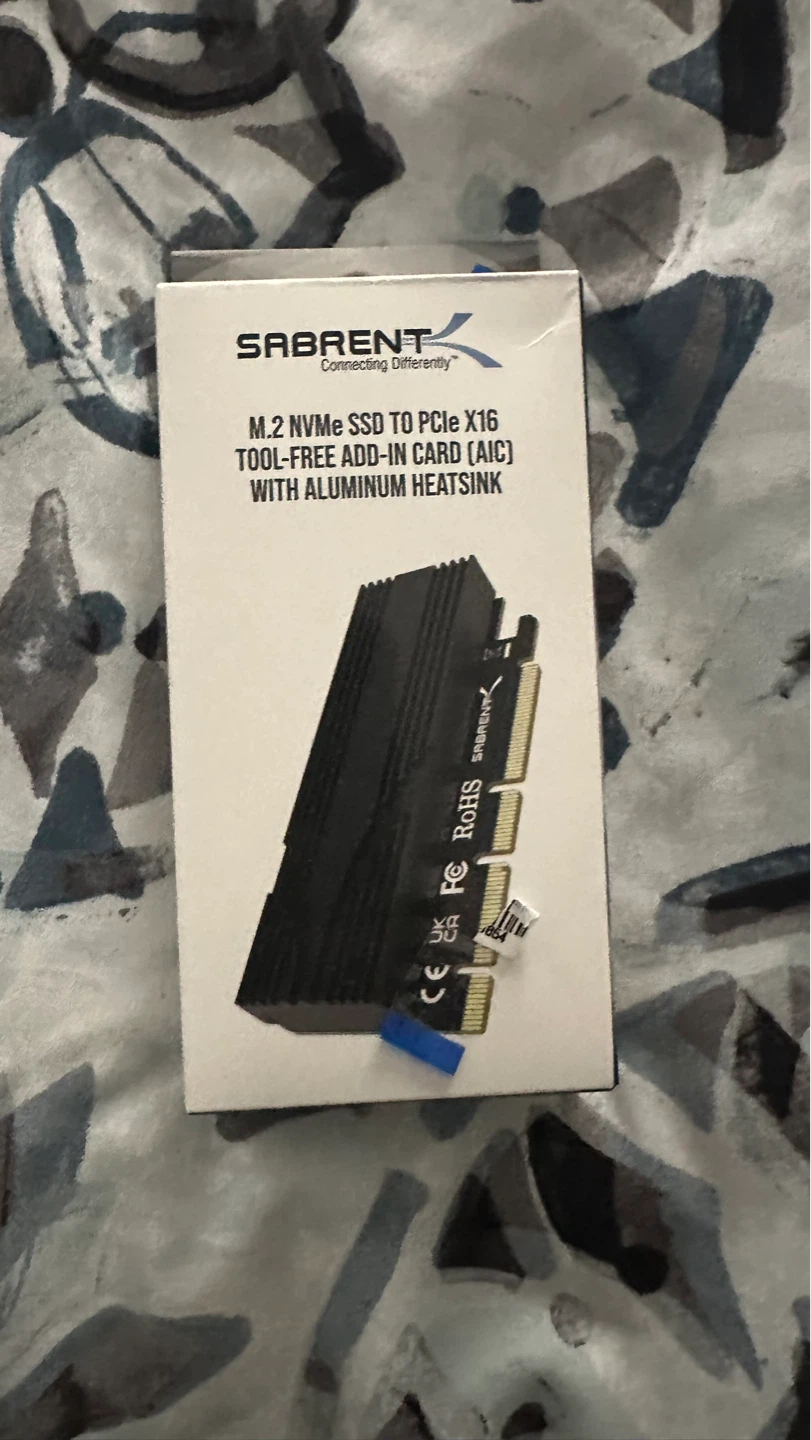 Sabrent M.2 NVMe SSD to PCIe X16 Add-in Card - photo 2