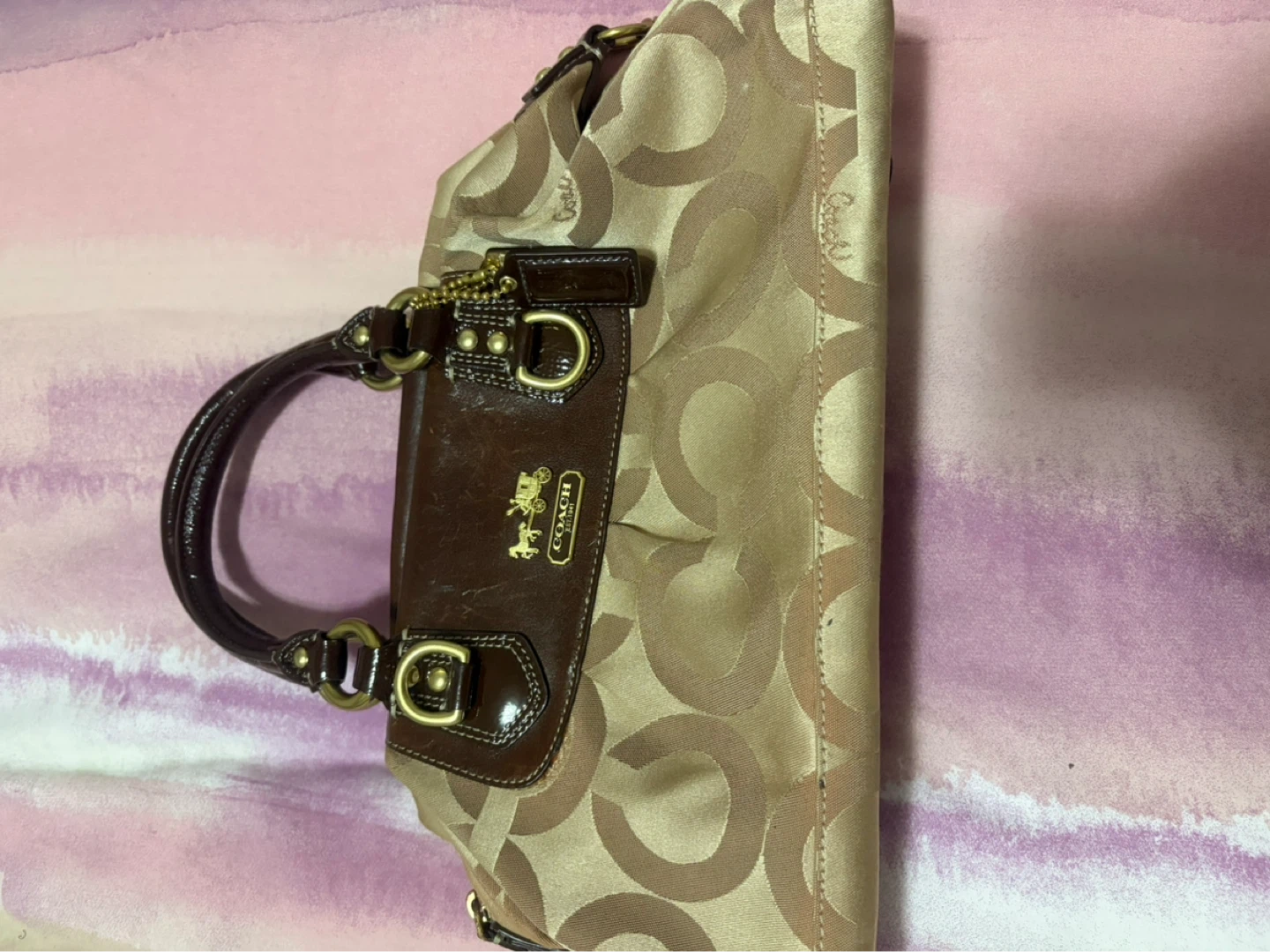 Coach Monogrammed Satchel Bag - photo 2
