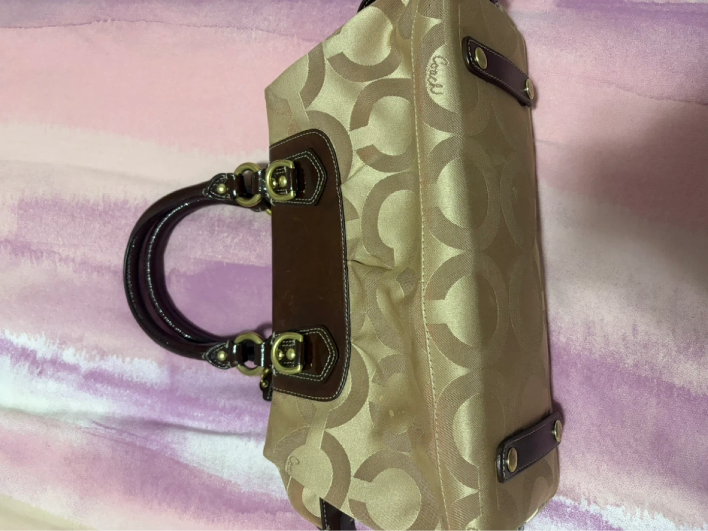 Coach Monogrammed Satchel Bag - photo 3
