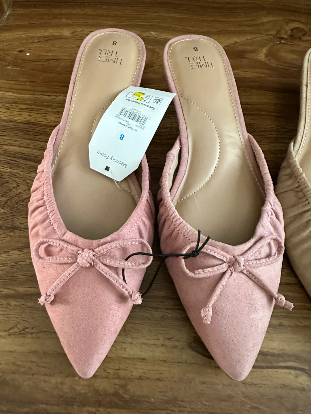 Time and Tru Women's Pointed Toe Mules - Size 8