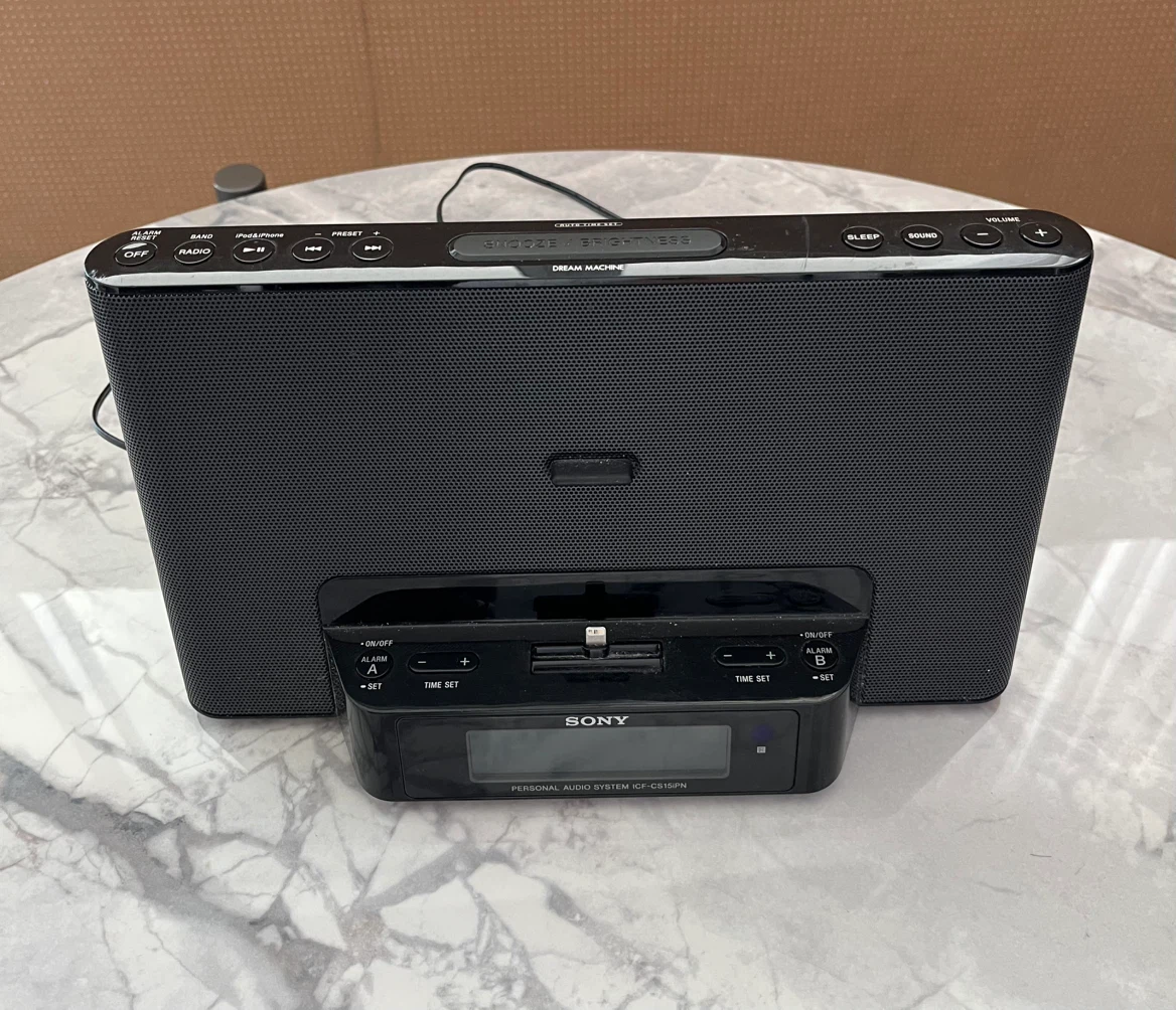 Sony Personal Audio System Clock Radio