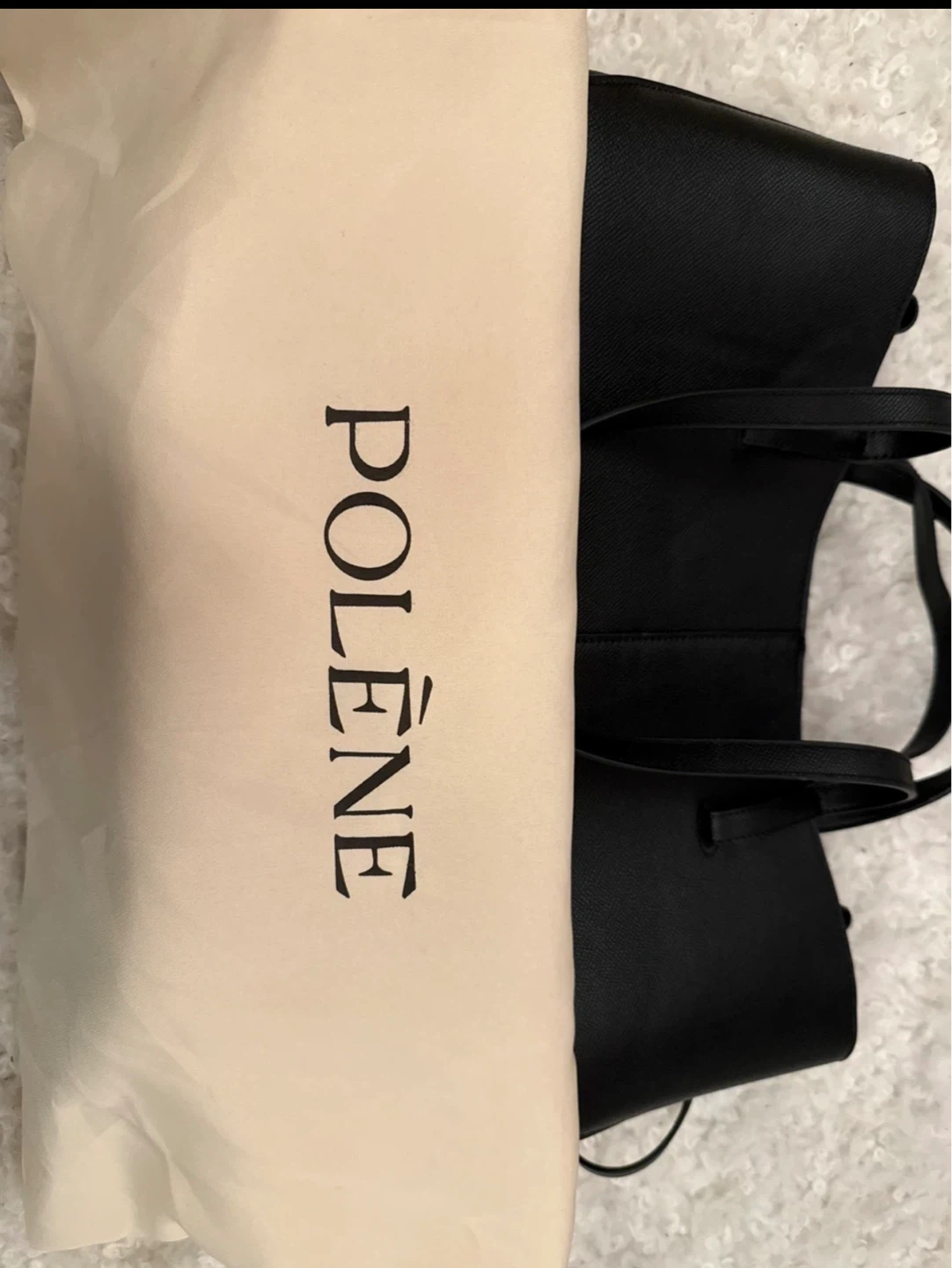 Polène Black Leather Tote Bag - photo 2