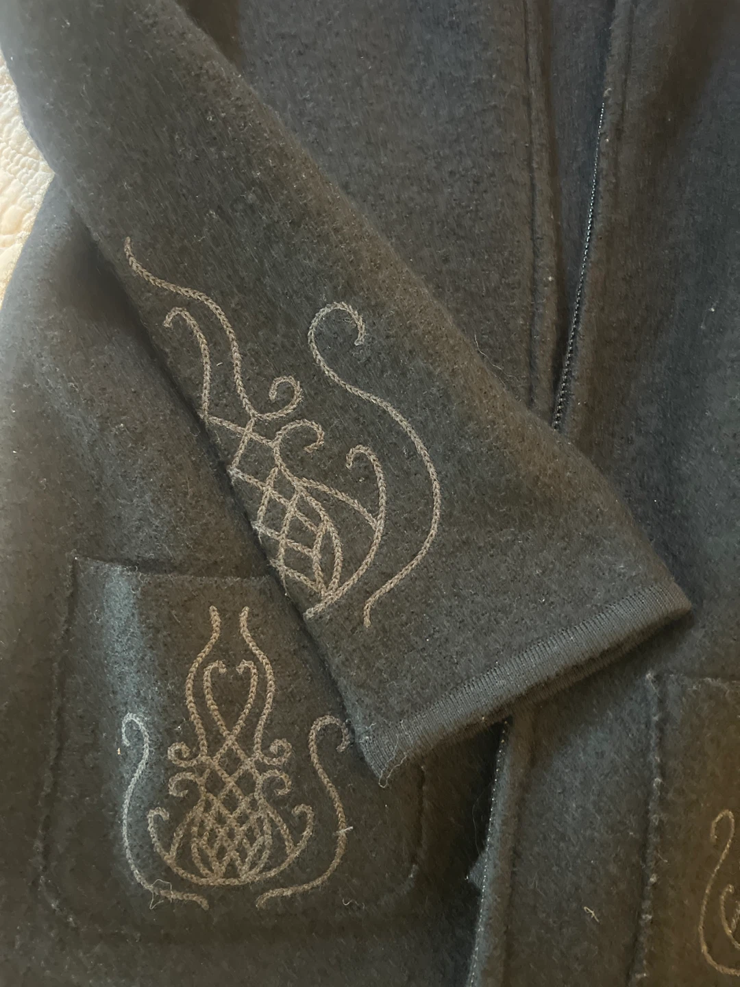 Rino Rossi Black Cardigan Sweater Size L/G - photo 3