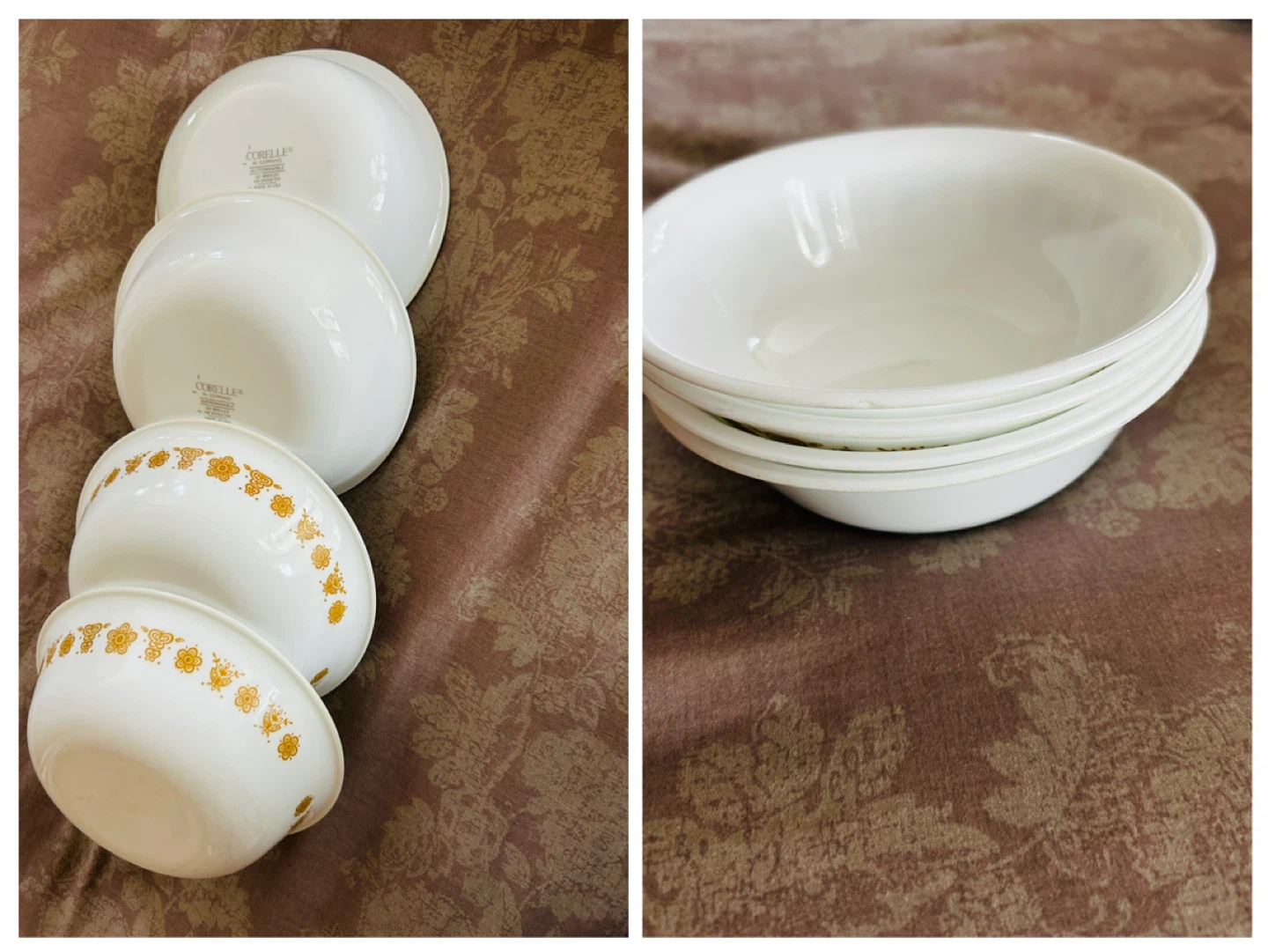 4 Corelle Bowls for soup, cereal, salad, fruit etc