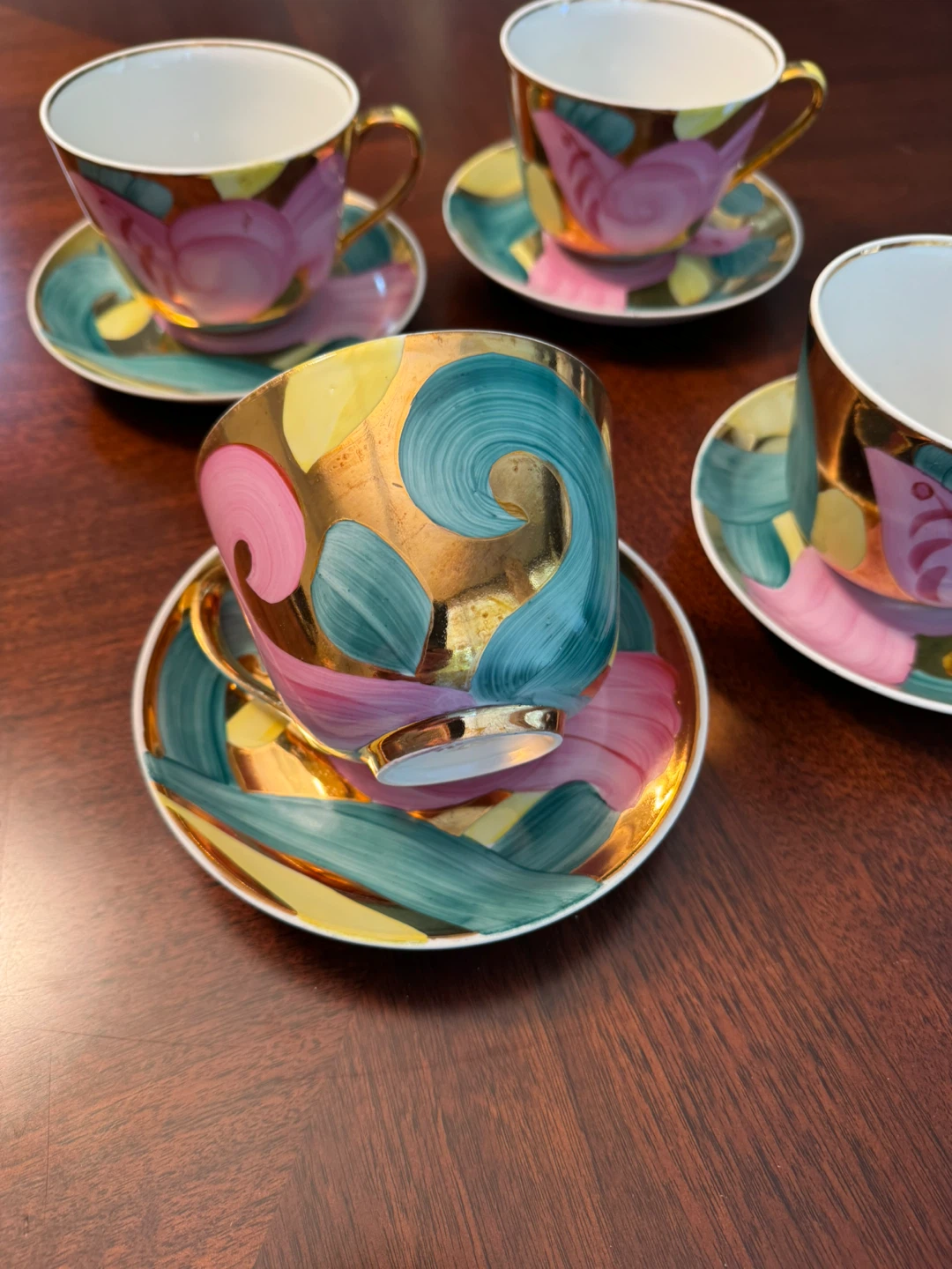 Dulevo USSR Teacups and Saucers Set (4) - photo 2