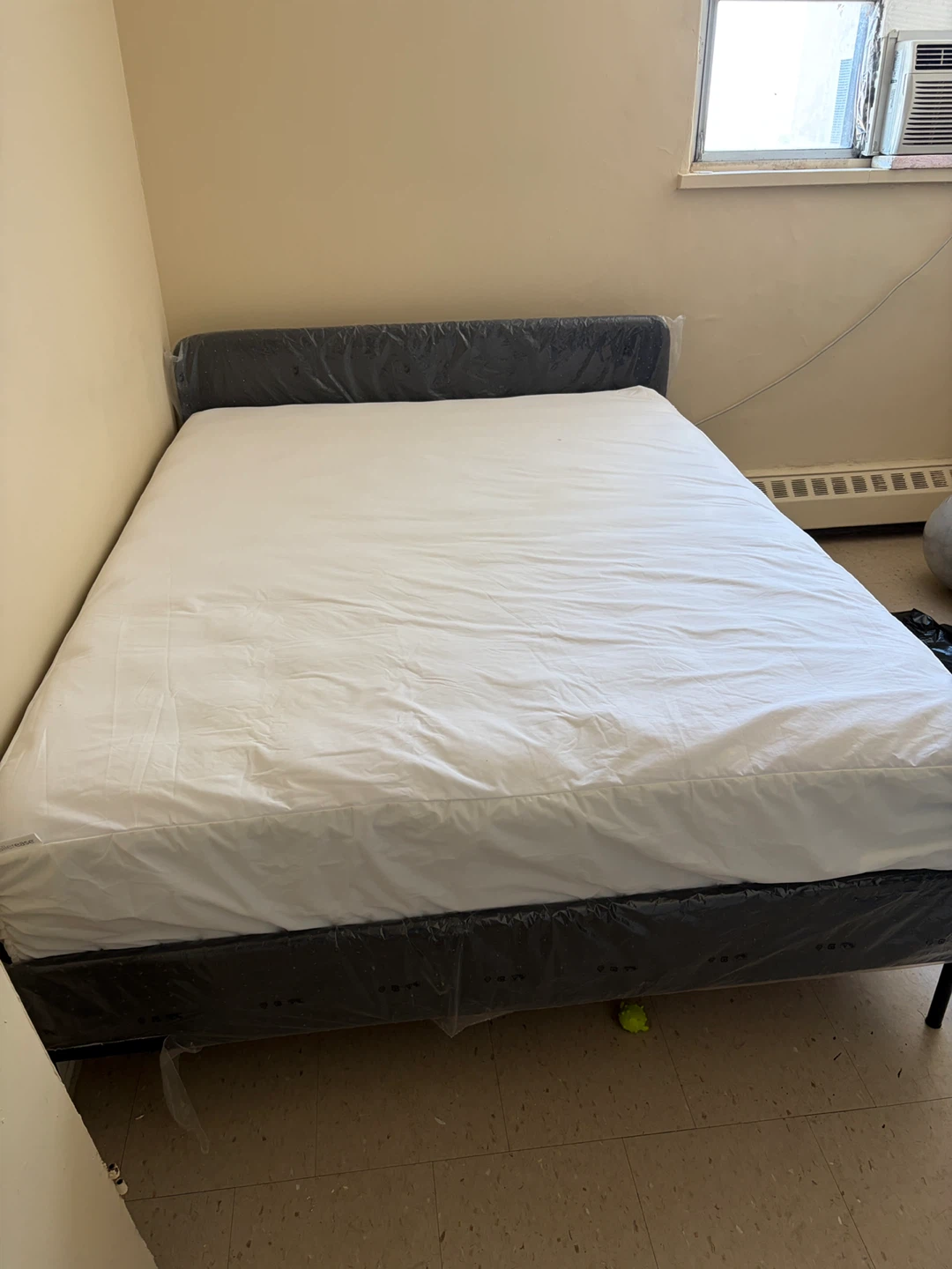 Dark Grey Upholstered Bed Frame - photo 2