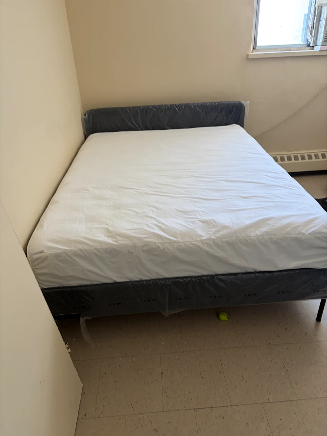 Dark Grey Upholstered Bed Frame - photo 4