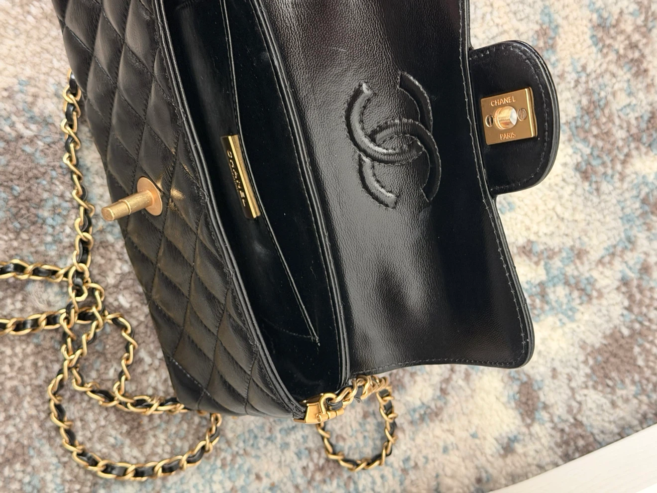 CHANEL Black Quilted Mini Flap Top Handle Bag - photo 4
