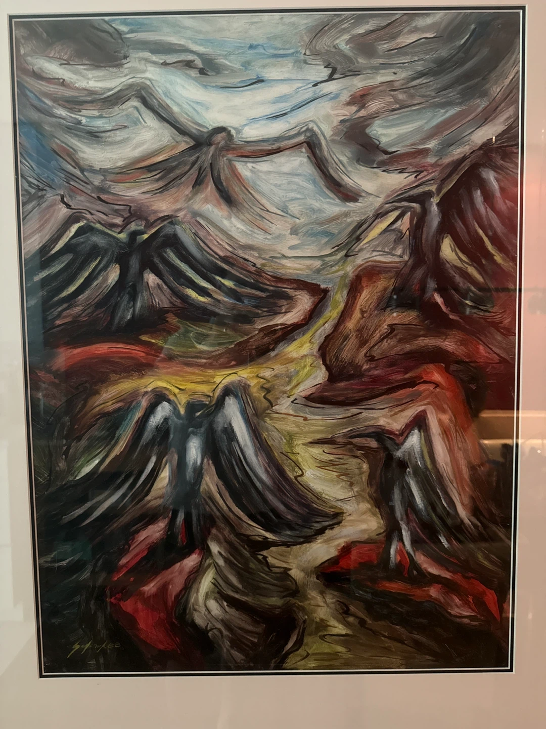 Framed Abstract Art Print - photo 2
