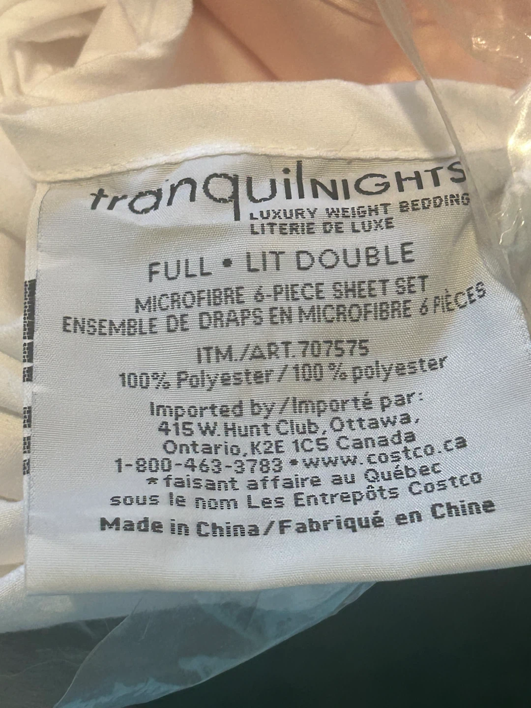 2 New Peach and White Double sheet sets - photo 3