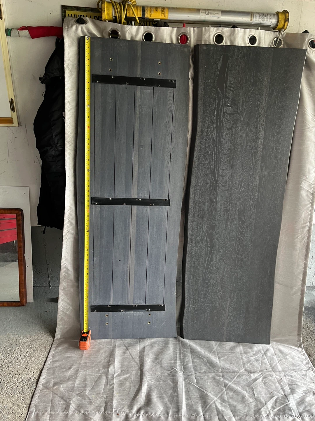 Dark Grey Live Edge Wood planks - photo 2