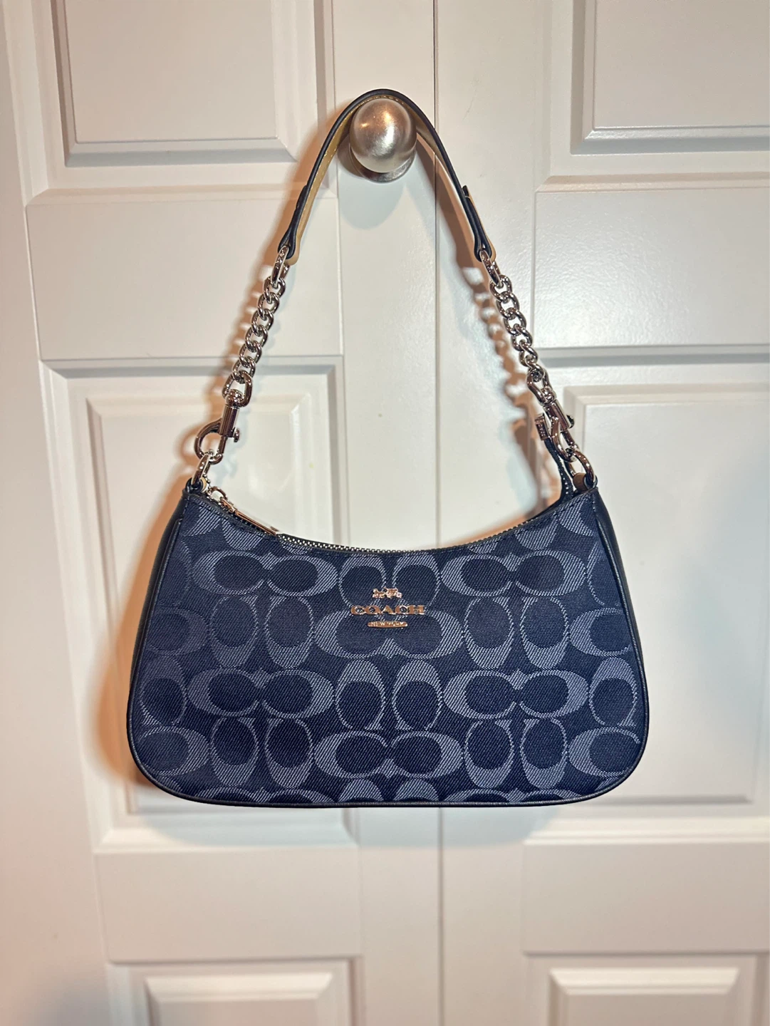 Coach Signature Monogram Shoulder Bag