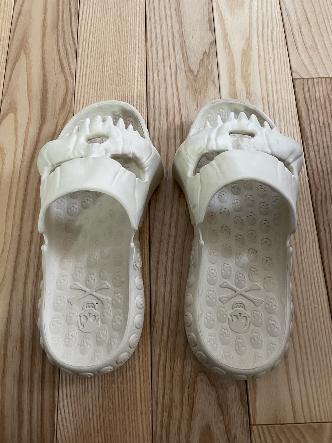 White Skull Slides size 38-39 - photo 2