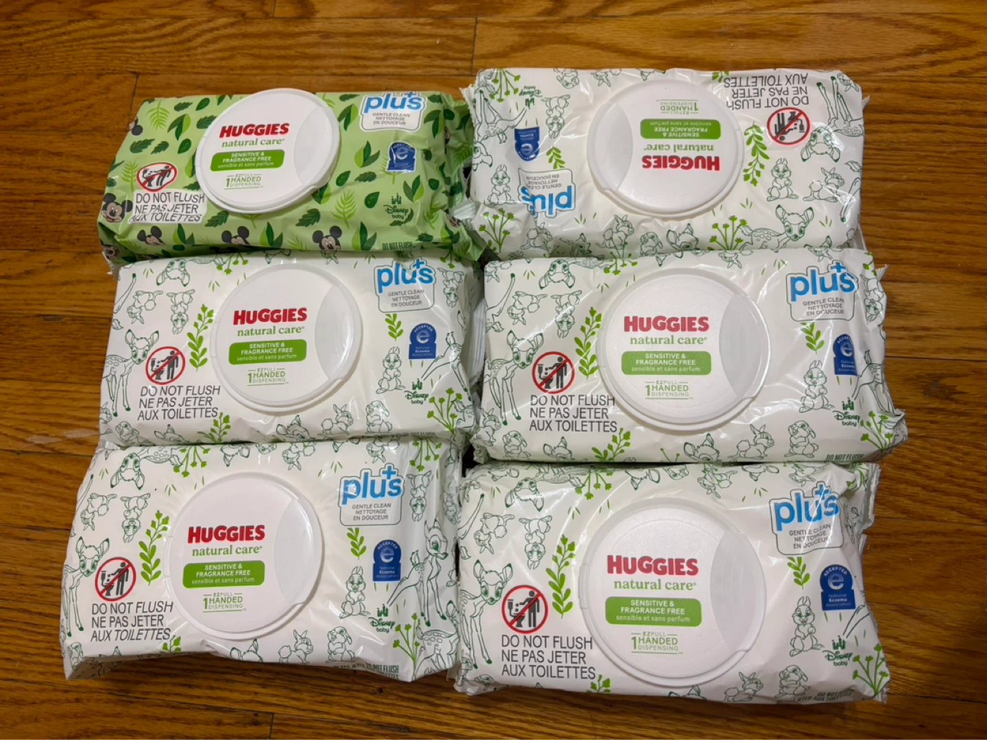 Huggies Sensitive Fragrance Free Baby Wipes - 6 Packs