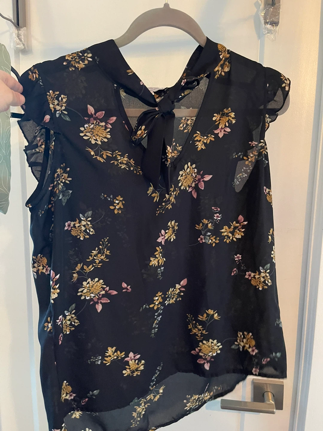 Blousology Floral Print Top