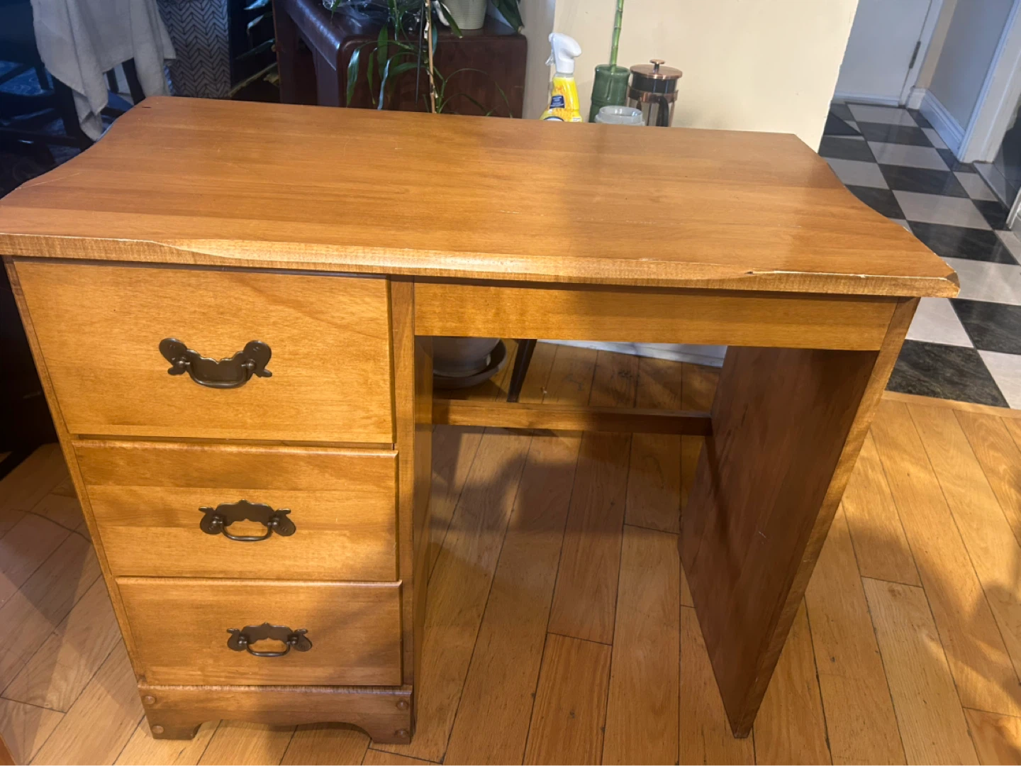 Wooden writing desk