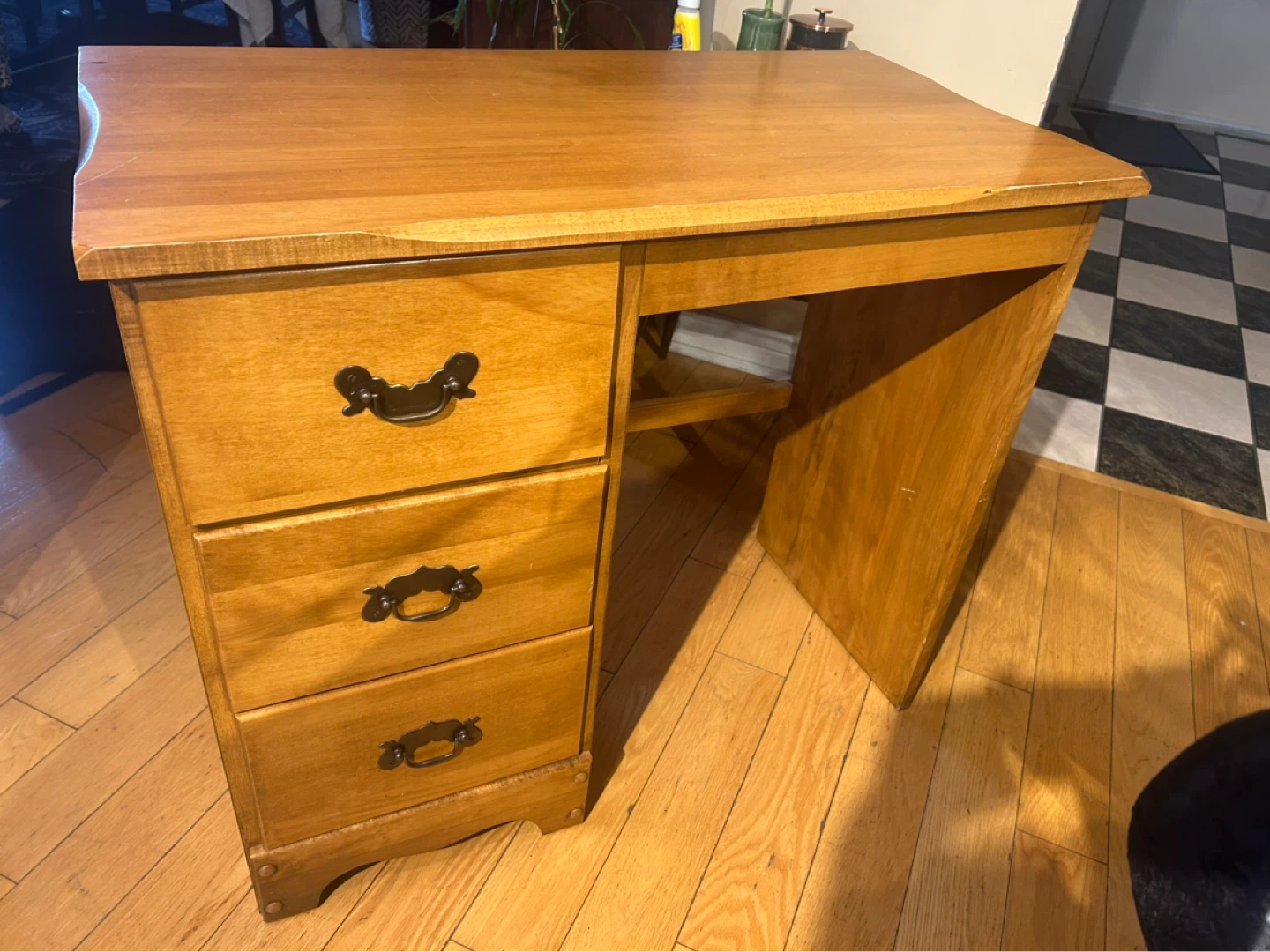 Wooden writing desk - photo 2