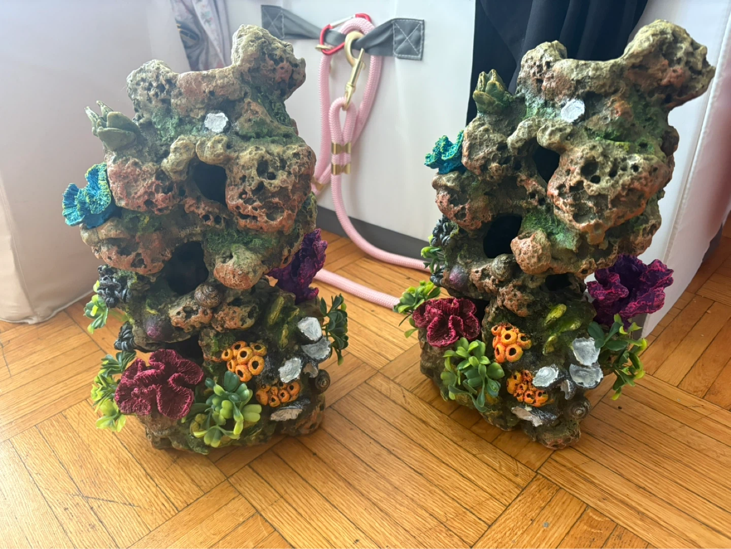 Top Fin Coral & Plant Rocky Aquarium Ornament (Set of 2) - photo 2
