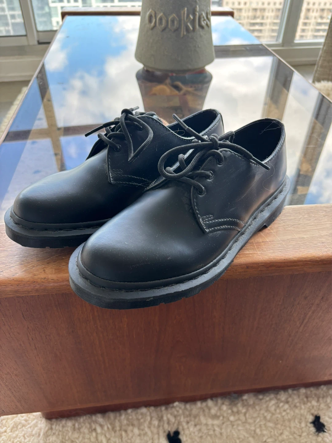 Dr. Martens Black Leather Oxford Shoes - photo 2