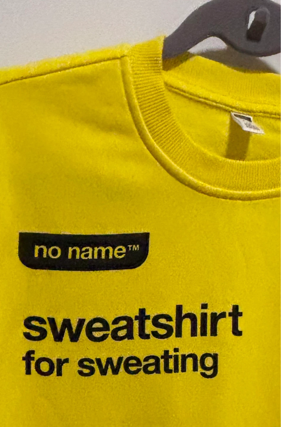 no name sweatshirt for sweating VIRAL YELLOW CANADA EXCLUSIVE !