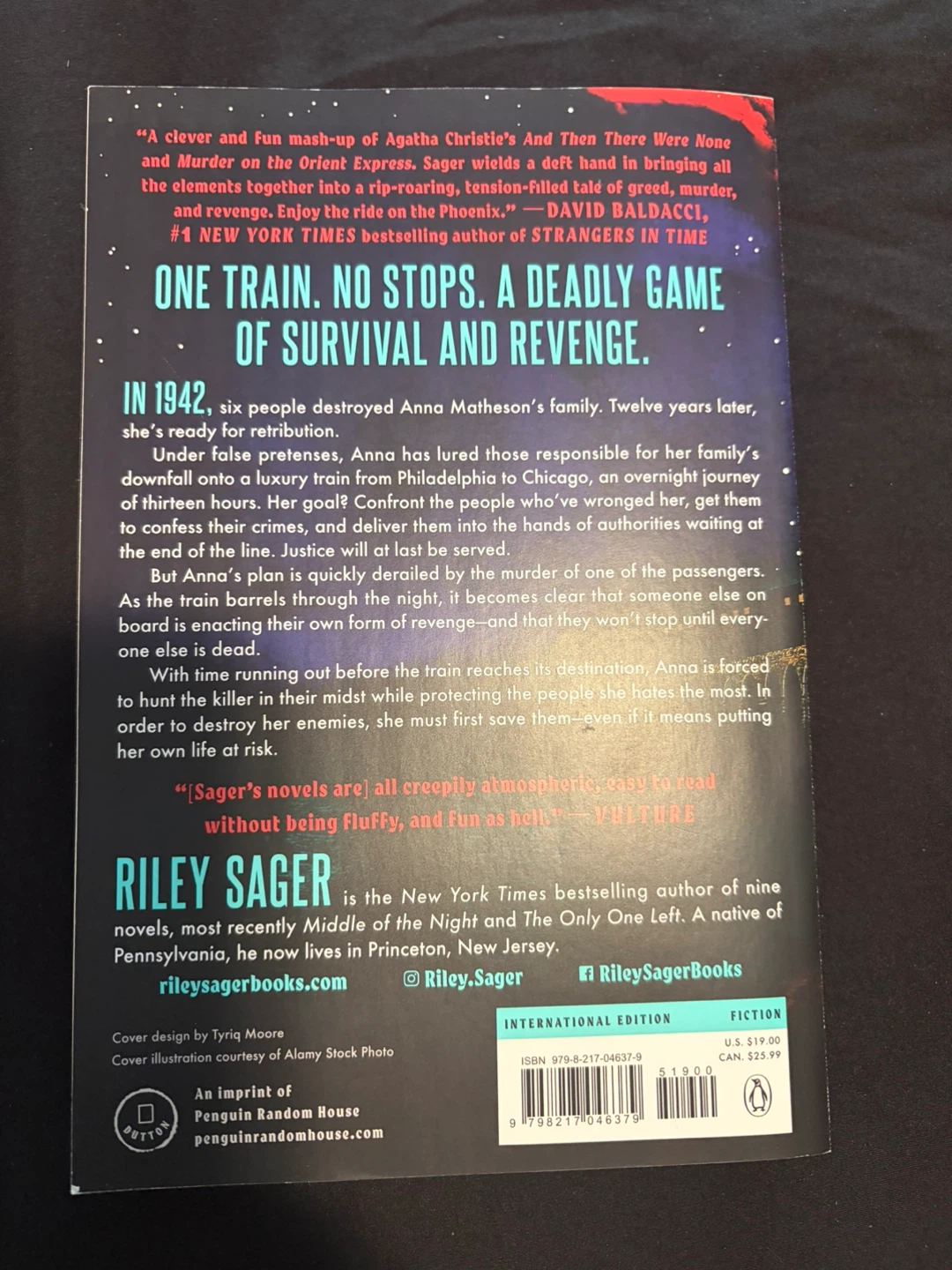 Brand New Riley Sager "With a Vengeance" Novel - photo 2