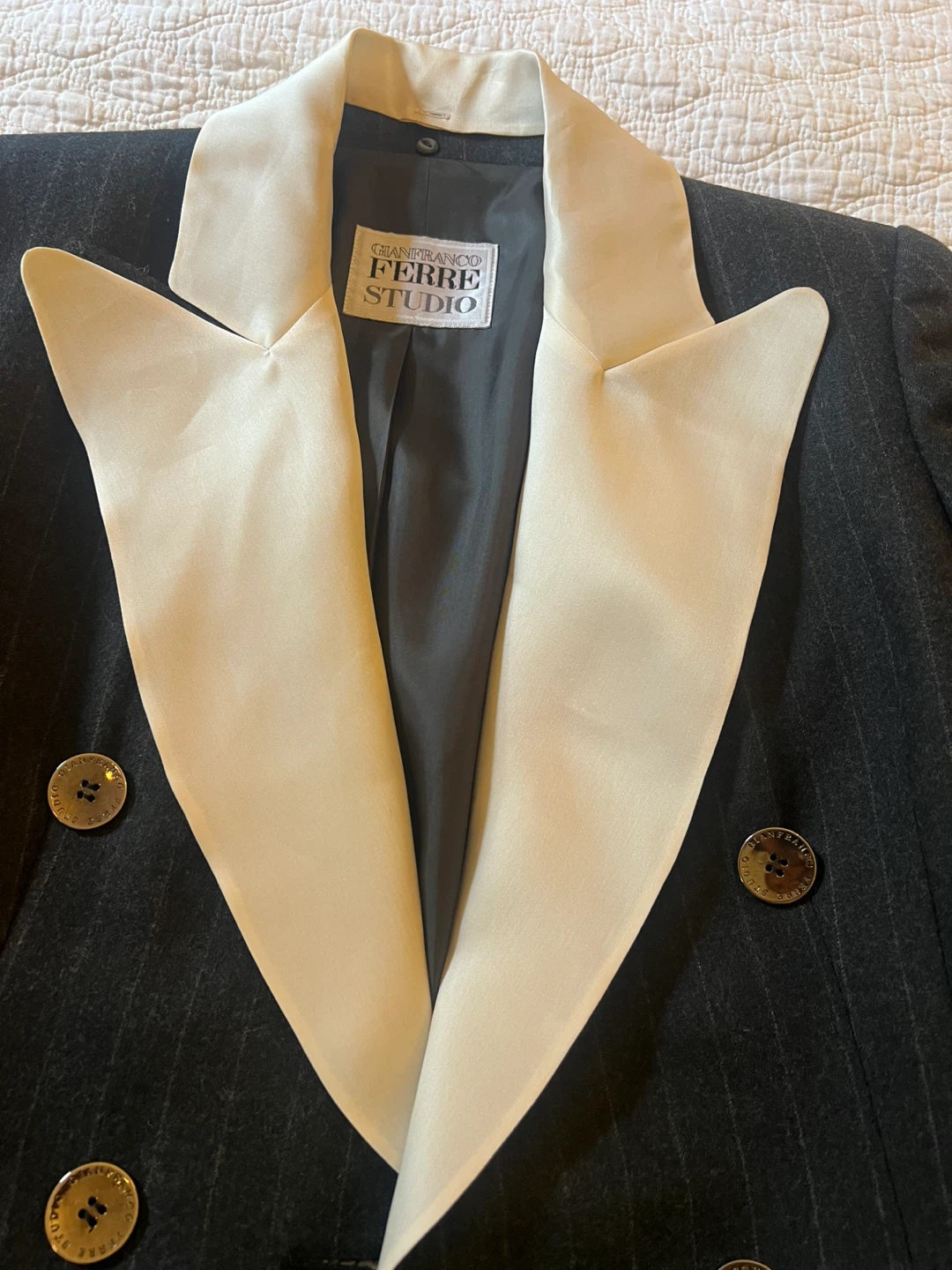 Gianfranco Ferre Studio Pinstripe Blazer
