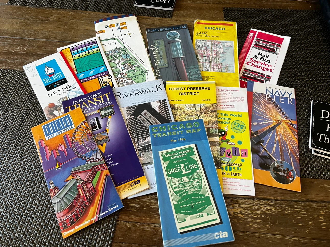 Chicago CTA Navy Pier Maps And Brochures Vintage Mixed Lot