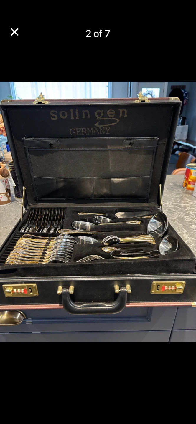 Solingen Germany Cutlery Set in Briefcase
