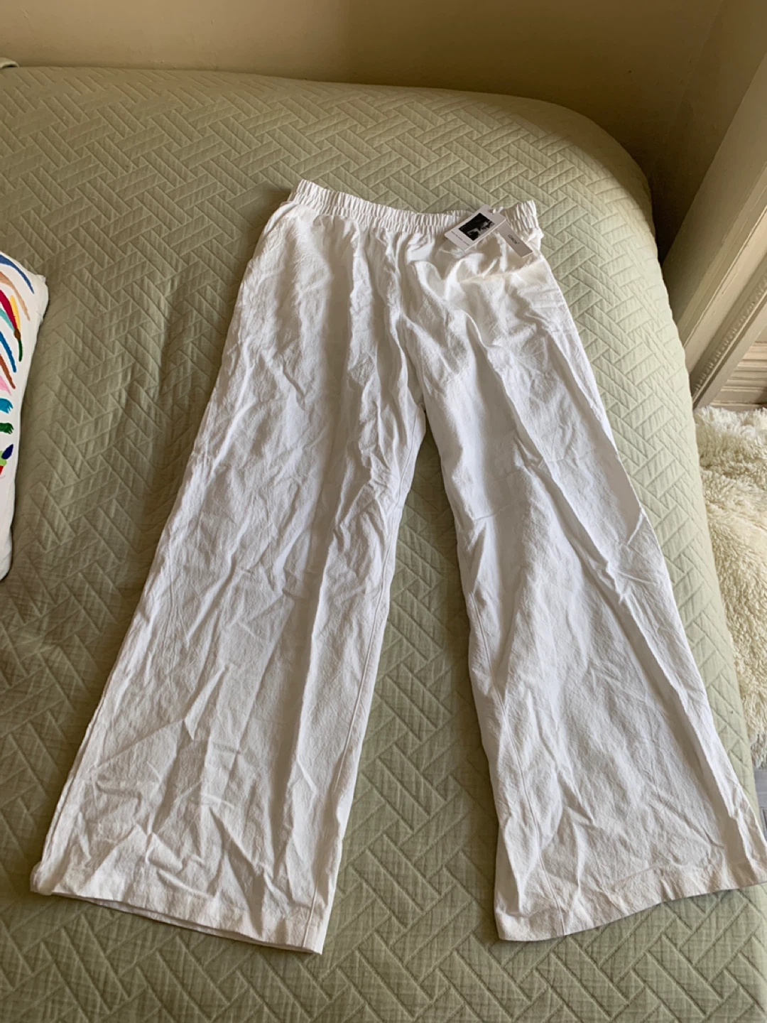 Lomon White Wide Leg Pants