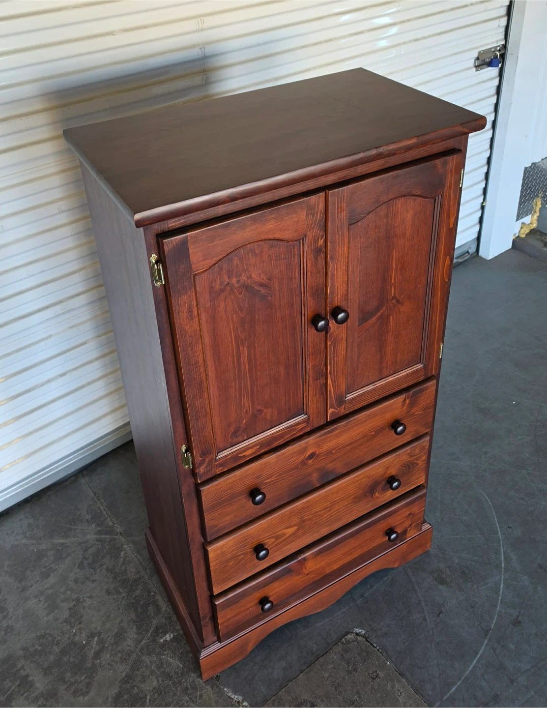 Solid pine 3 drawer wardrobe dresser - photo 4
