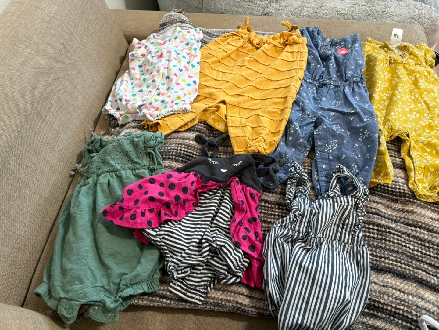Baby Girl romper/Overalls 0-3