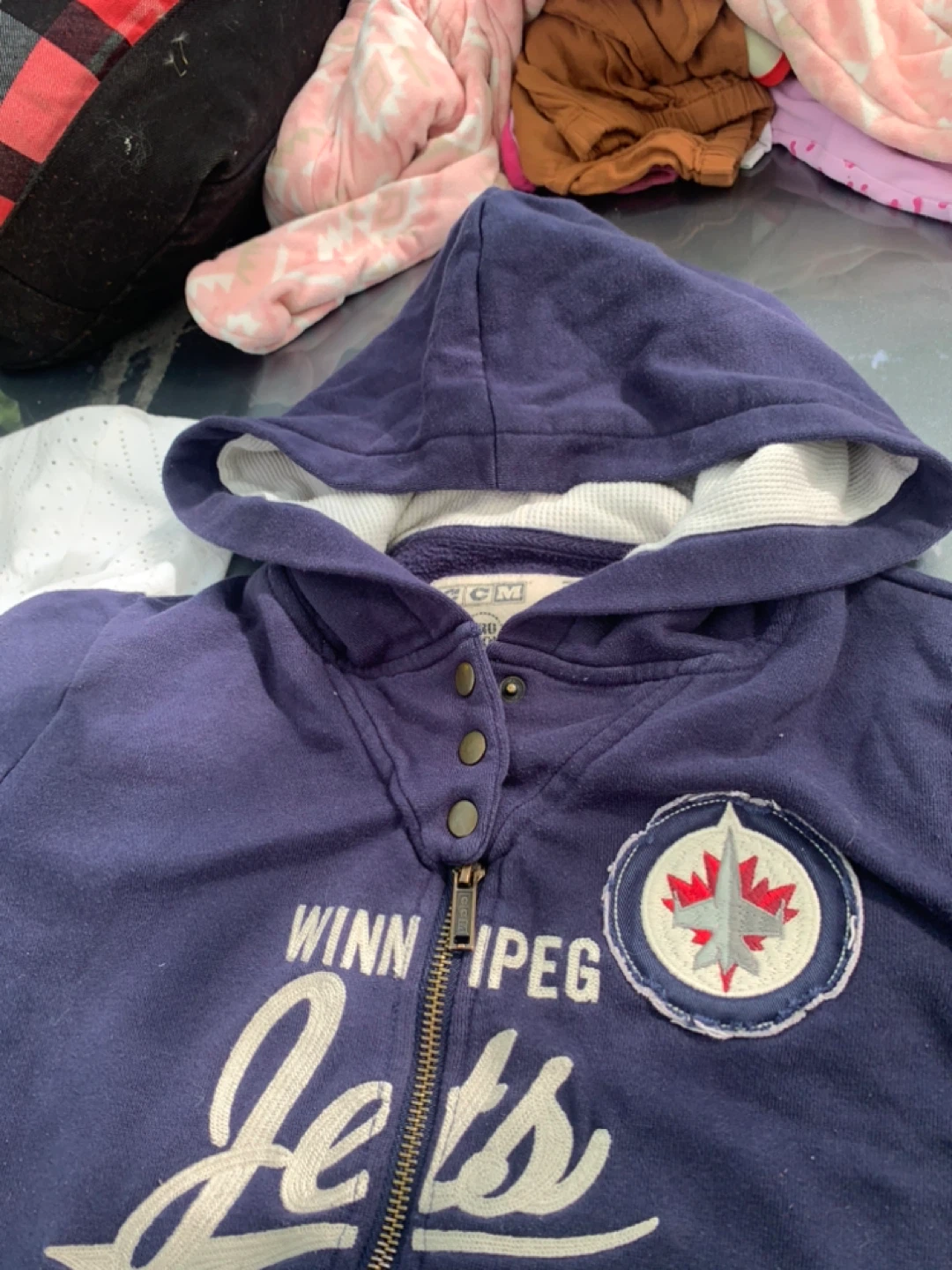 CCM Winnipeg Jets Hockey Zip-Up Hoodie - photo 5