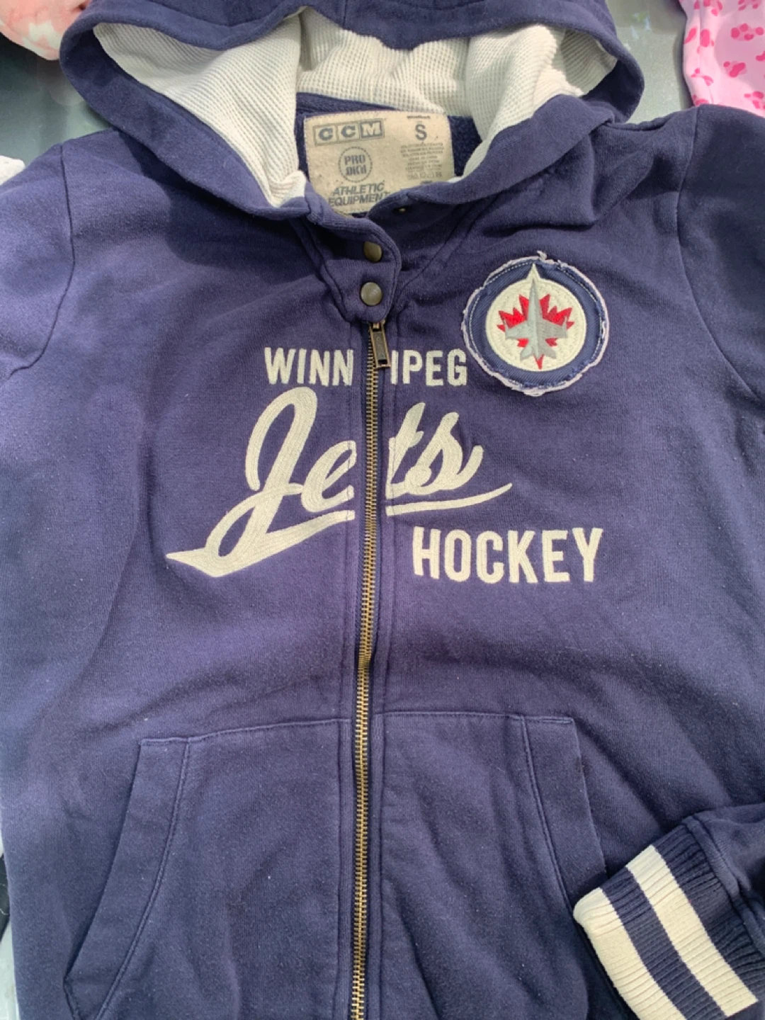 CCM Winnipeg Jets Hockey Zip-Up Hoodie