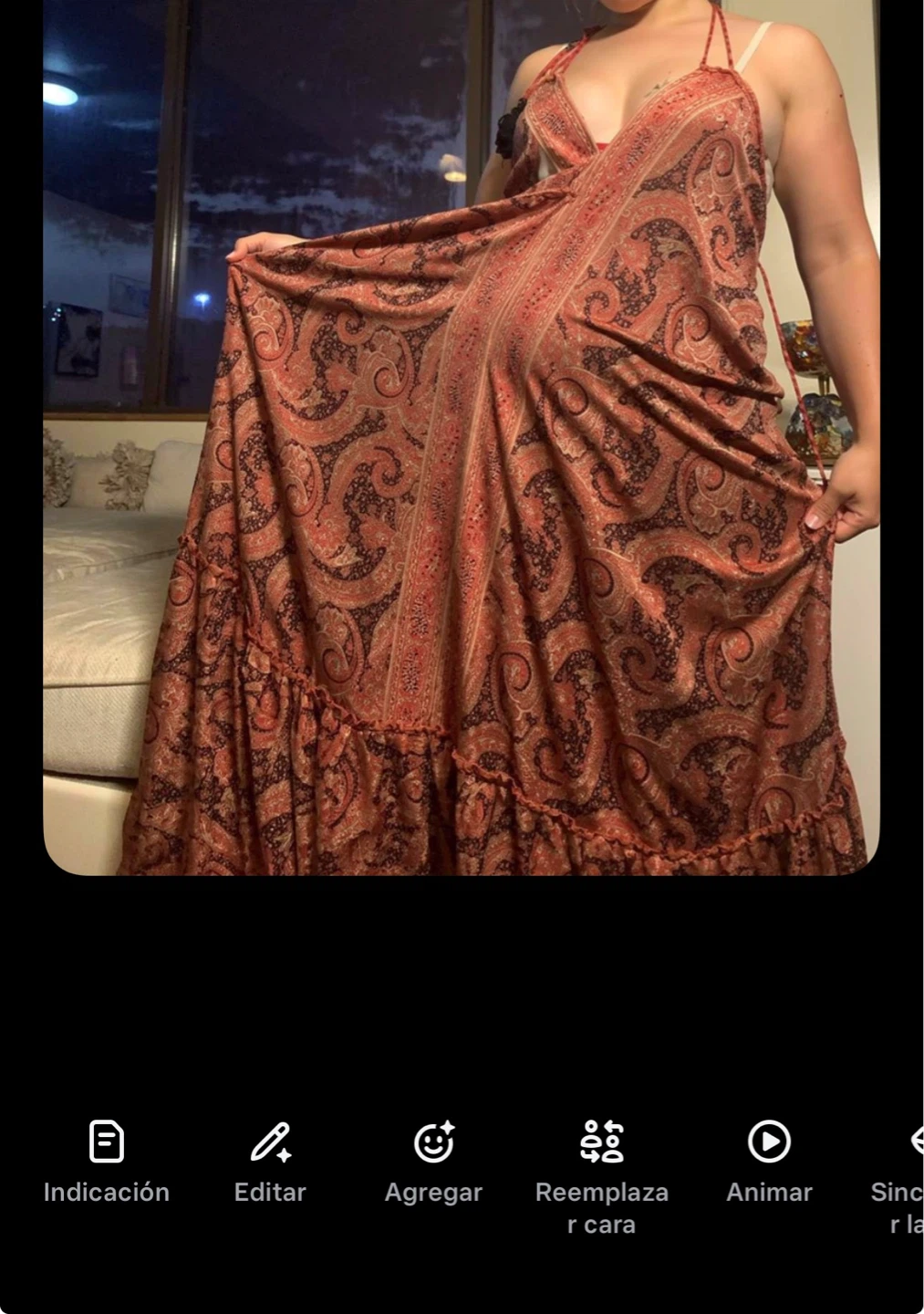 Paisley Print Maxi Dress