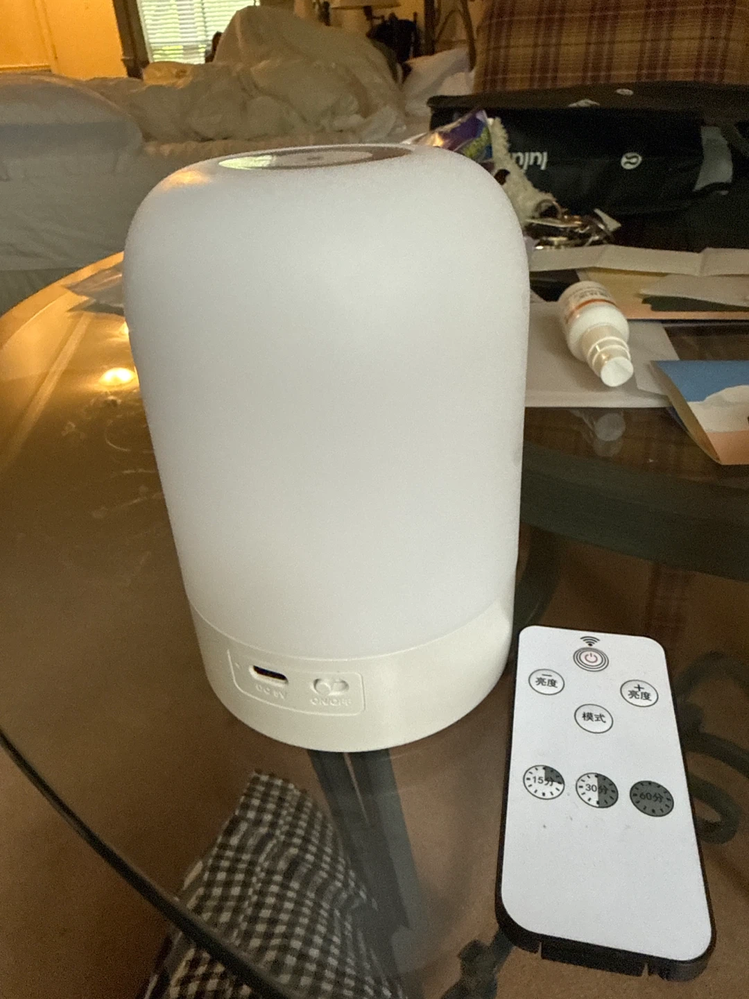 White LED Night Light with Remote - photo 2