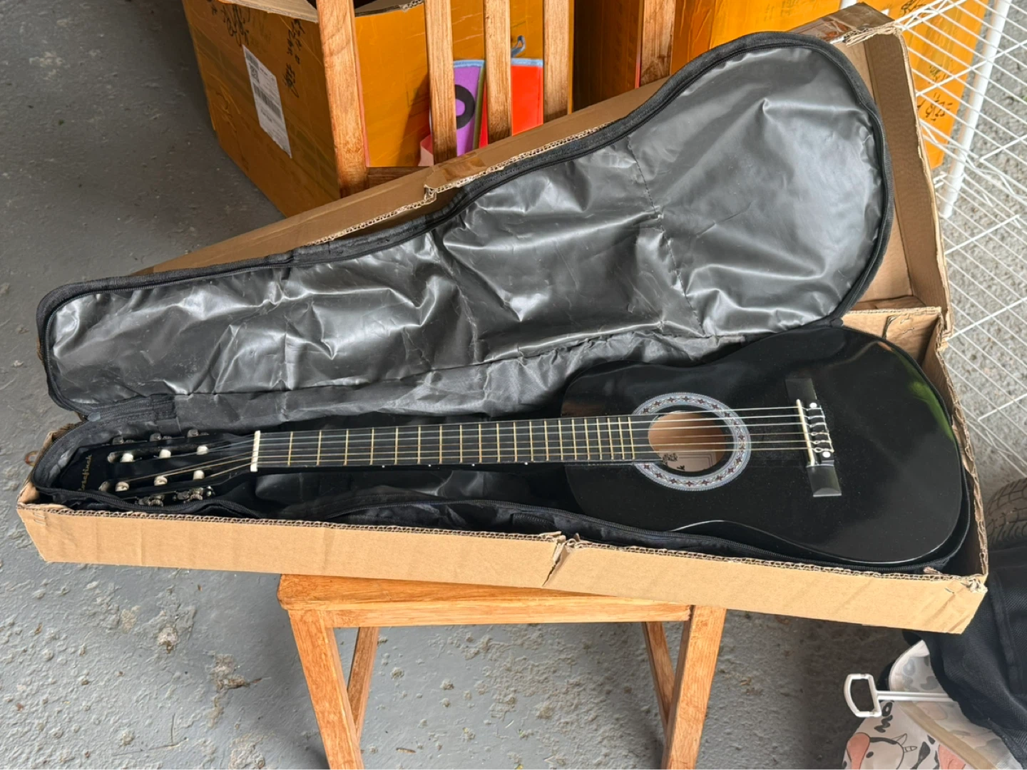 Roselinch Nylon Strings Guitar (30") Black - photo 2