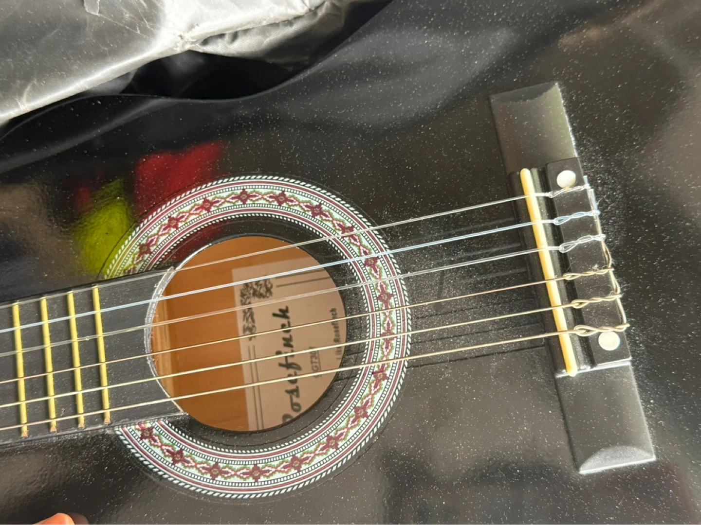 Roselinch Nylon Strings Guitar (30") Black - photo 3