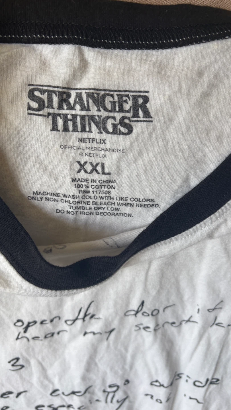 ⚽ Stranger Things T-Shirt - White XXL - photo 3