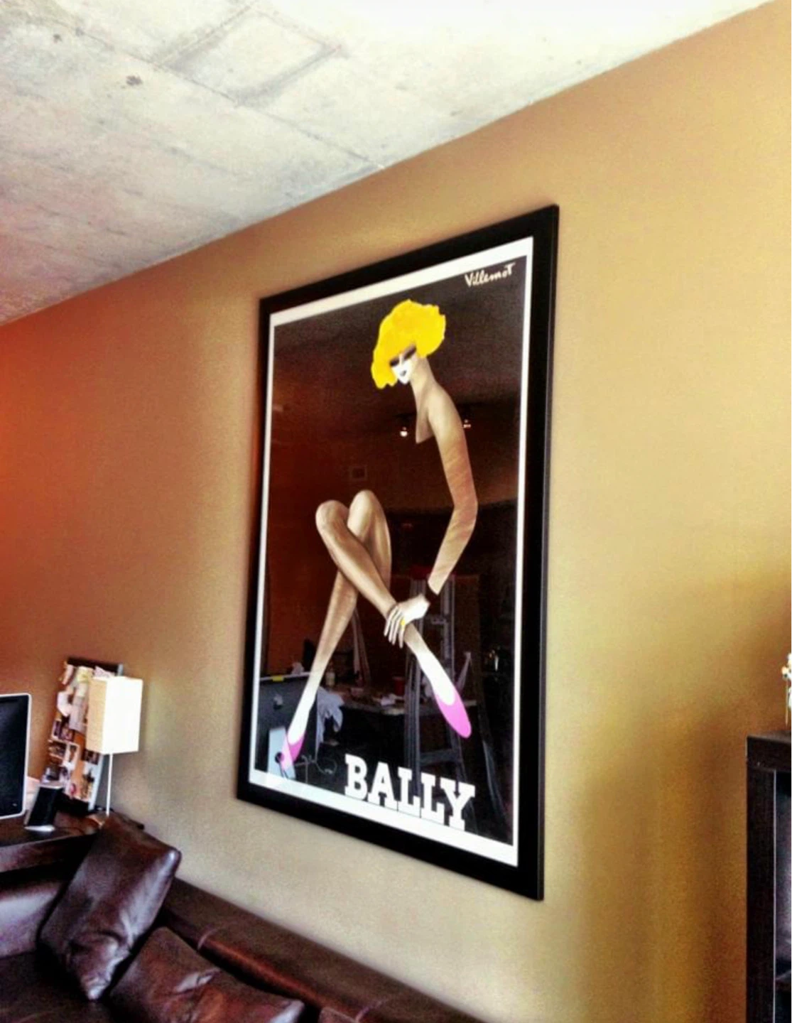 Vintage Bally Blonde Poster by Bernard Villemot - photo 3