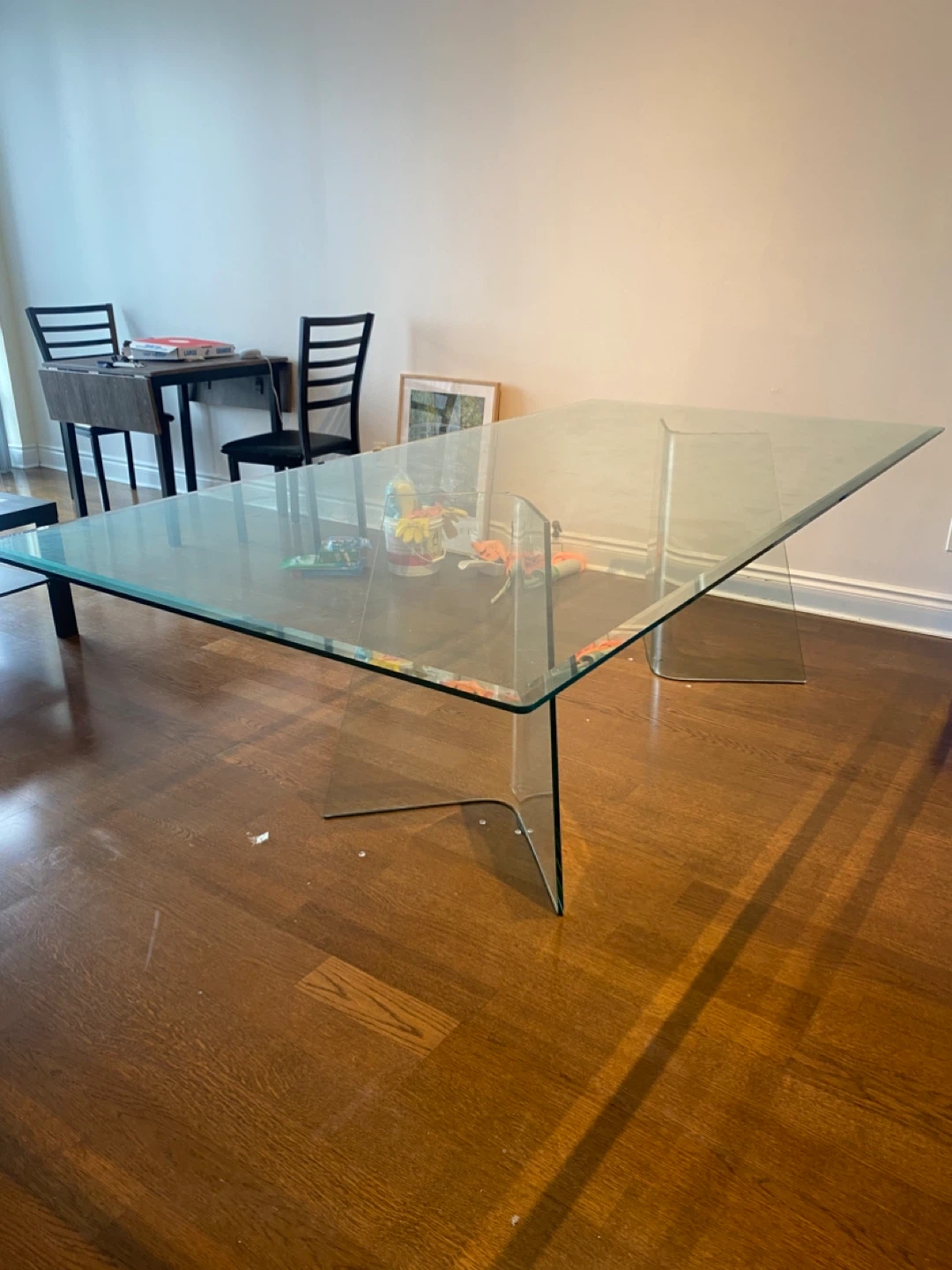 Large Glass Dining Table