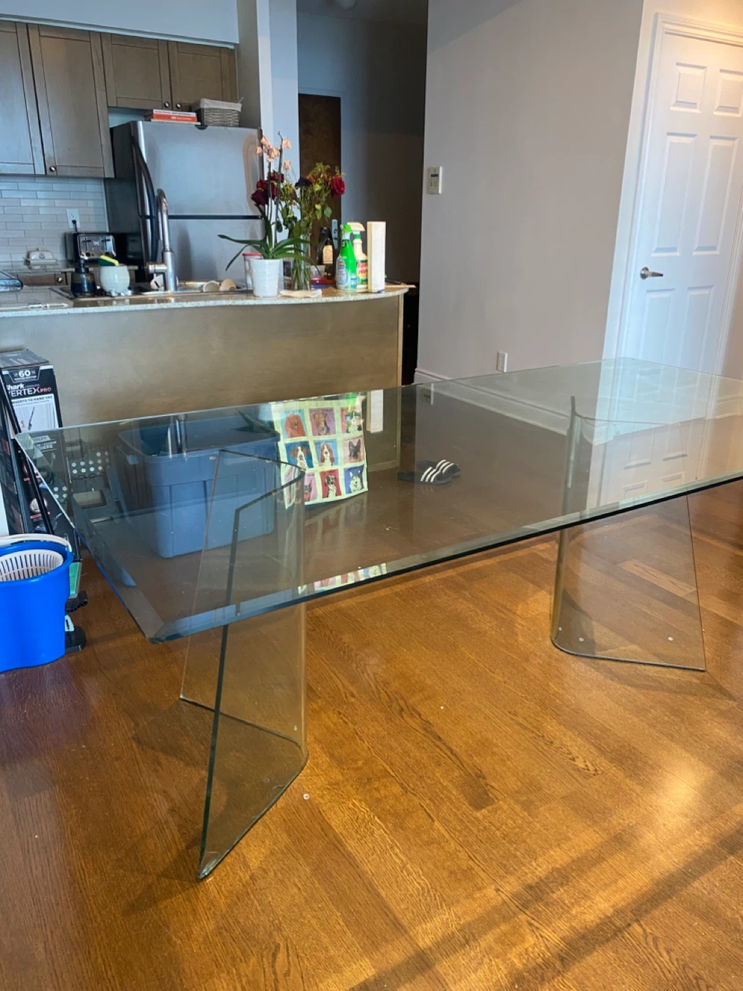 Large Glass Dining Table - photo 2